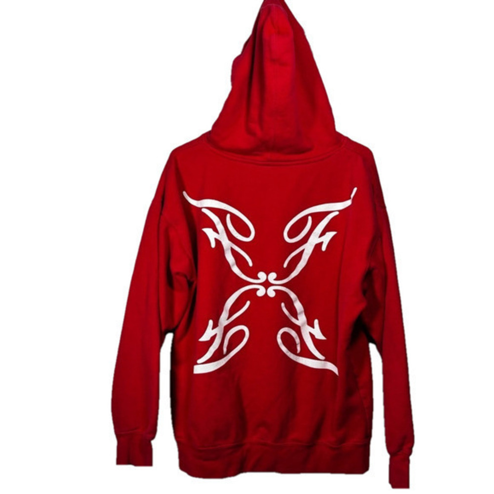🌷 White and Red Flashback Hoodie Sweatshirt
